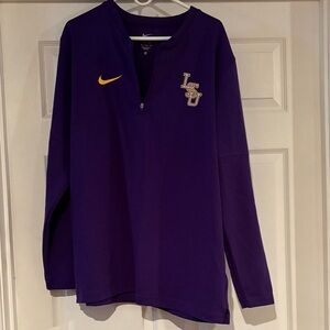 Like new…Nike Purple Quarter-Zip with LSU Logo